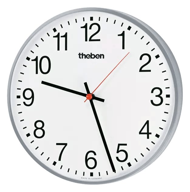 THEBEN - Orologio slave KNX, orologio da parete monofacciale, diam. 40 cm, numeri arabi