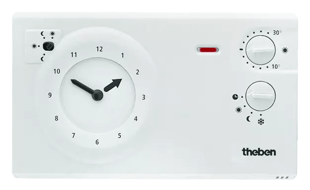 THEBEN - Termostato a orologio con segmenti, programma giornaliero, interruttore di modalità di funzionamento