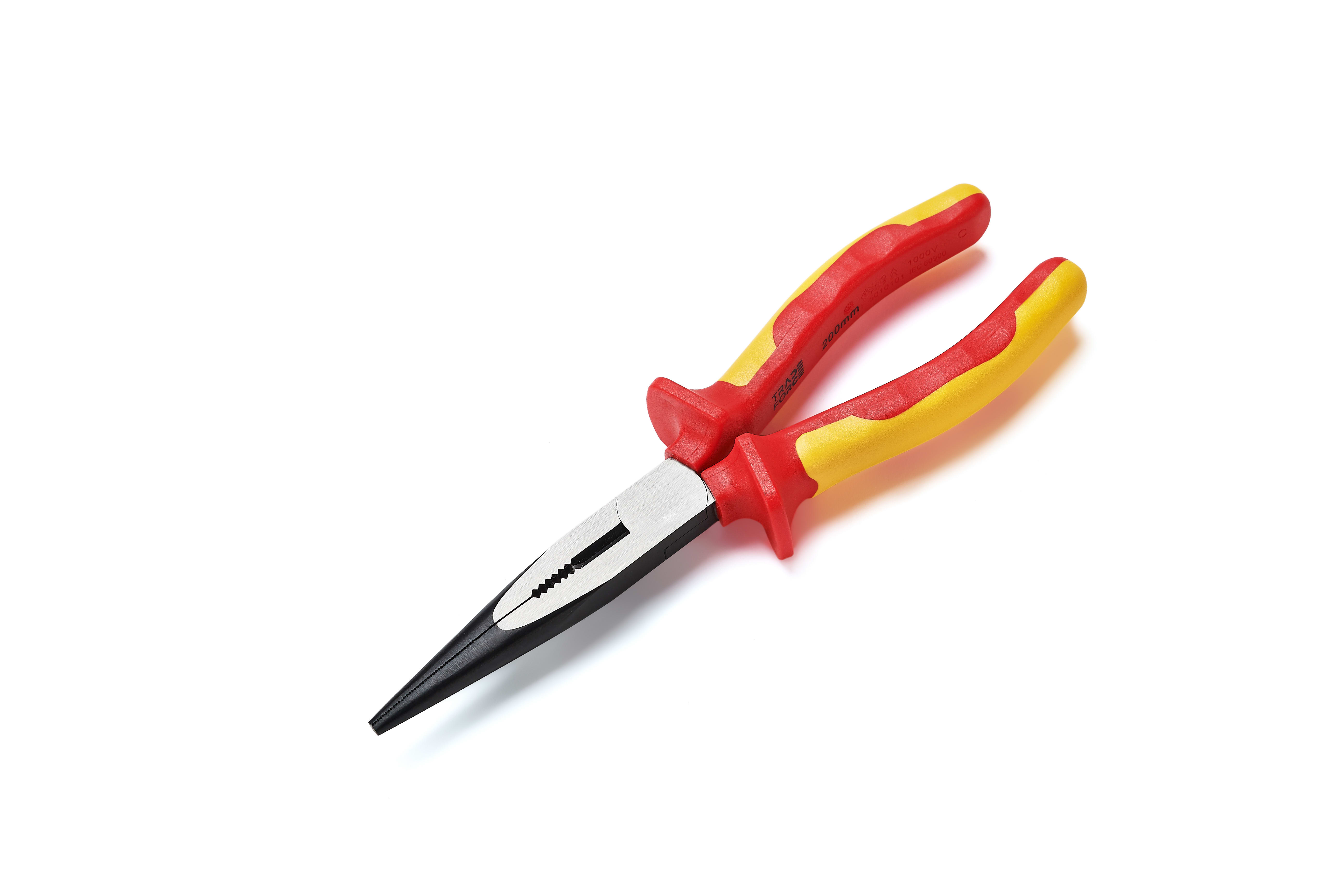 TRADEFORCE - Pinza 200 mm becchi lunghi isolata 1000 volts vde