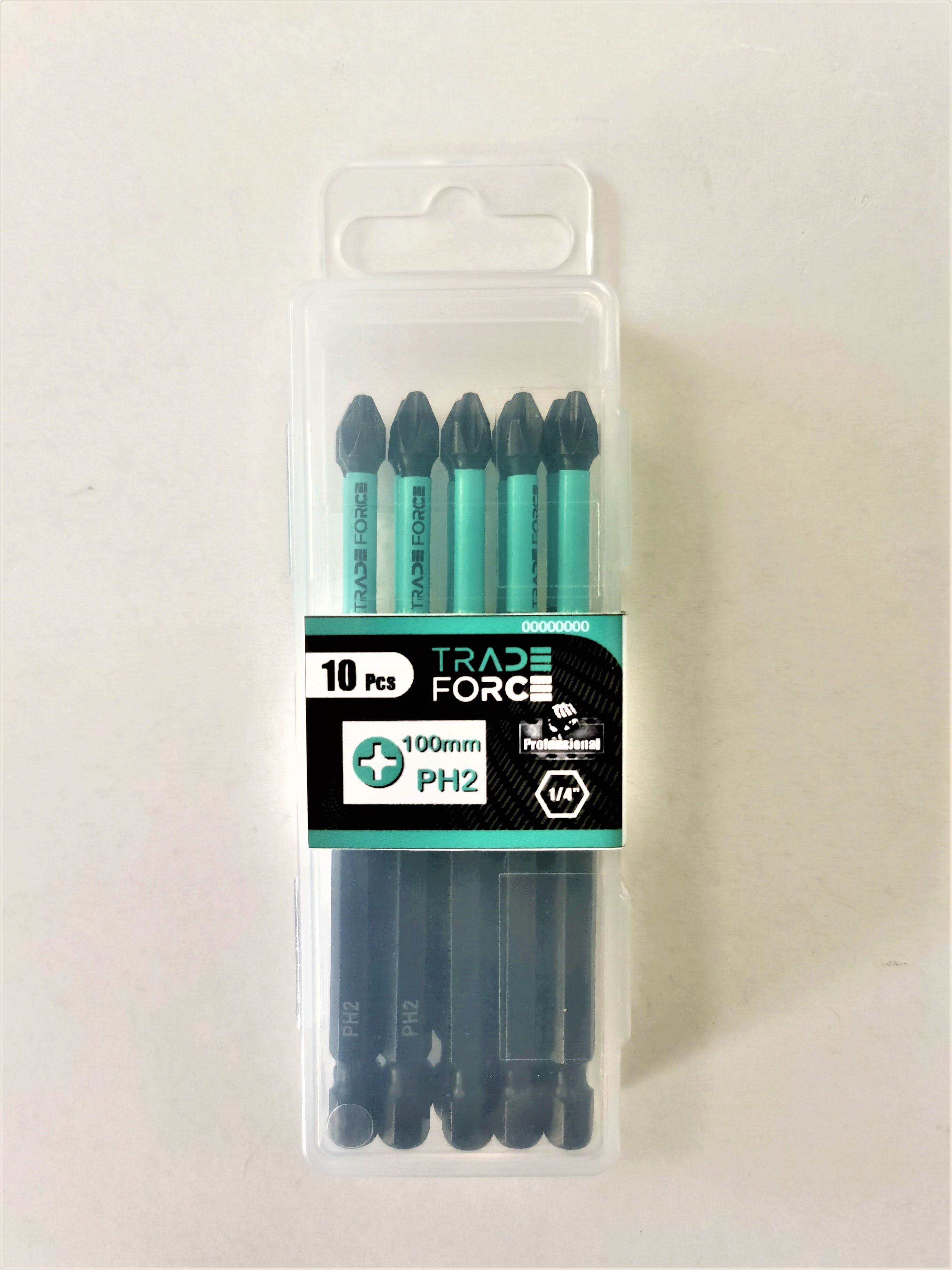 TRADEFORCE - 10 bit ph2 lunghezza 100mm con cofanetto