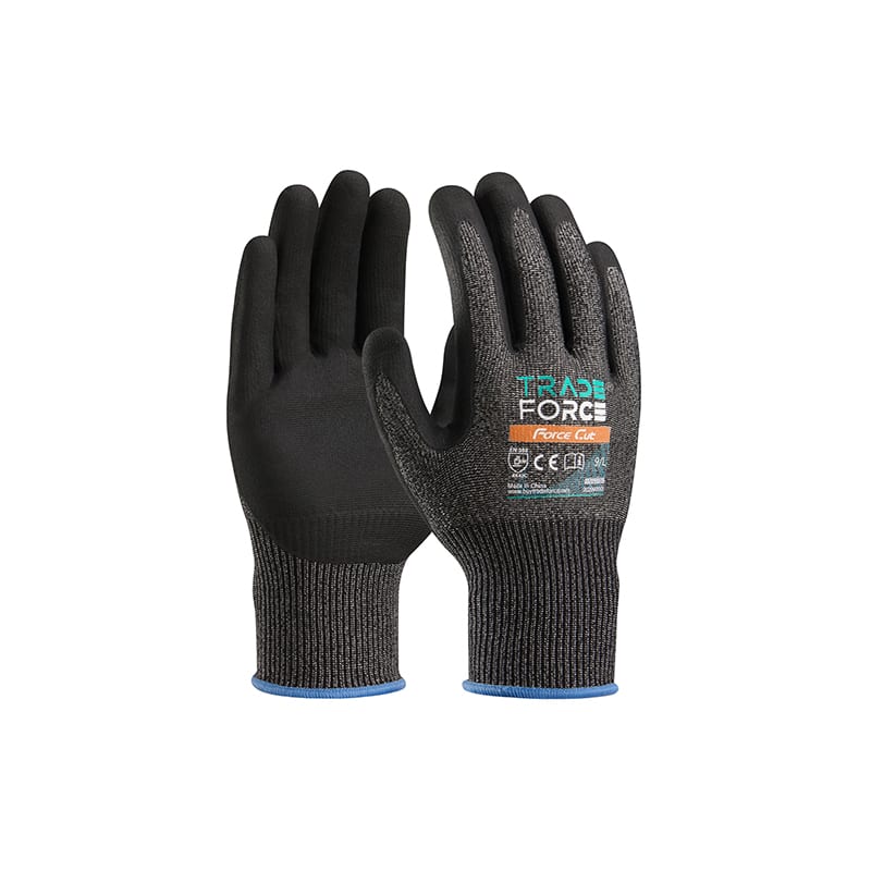 TRADEFORCE - Guanti antitaglio force cut 15 grammi nero taglia 9