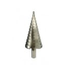TRADEFORCE - Punta conica a gradino da 4 a 39 mm hss6542 per alluminio rame plastica acciaio e legno