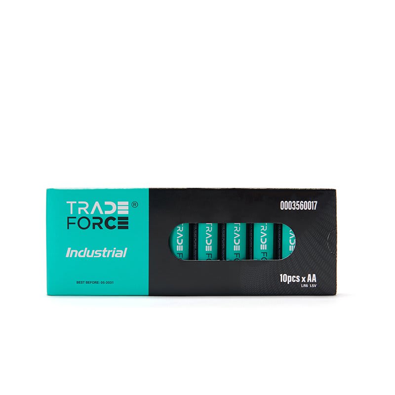 TRADEFORCE - Batteria stilo aa 1,5 v 2980 mah 10 pezzi