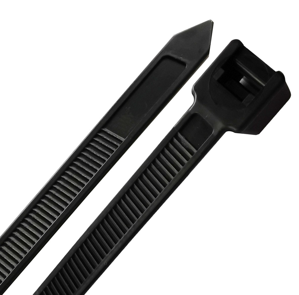 TRADEFORCE - Fascetta industriale resistente UV, 760*9mm, nero, interno/esterno, 100 pz