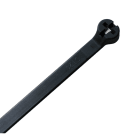 TRADEFORCE - Fascetta con dente in acciaio inox, 300*3.6mm, nero, interno/esterno, 100 pz 0000460098