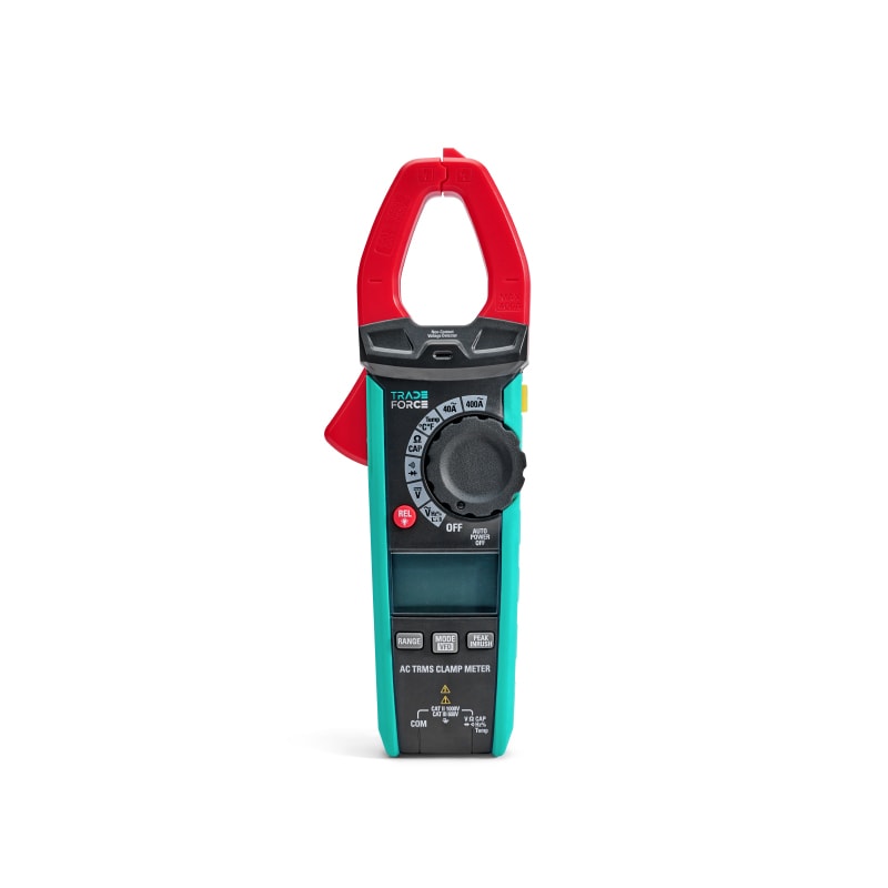 TRADEFORCE - Pinza amperometrica compatta 400A AC True RMS con funzione NCV