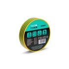 TRADEFORCE - Nastro isolante giallo verde 19 x 0.15 mm 25 metri 10-90 gradi