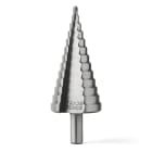 TRADEFORCE - Punta conica a gradino da 4 a 39 mm hss6542 per alluminio rame plastica acciaio e legno