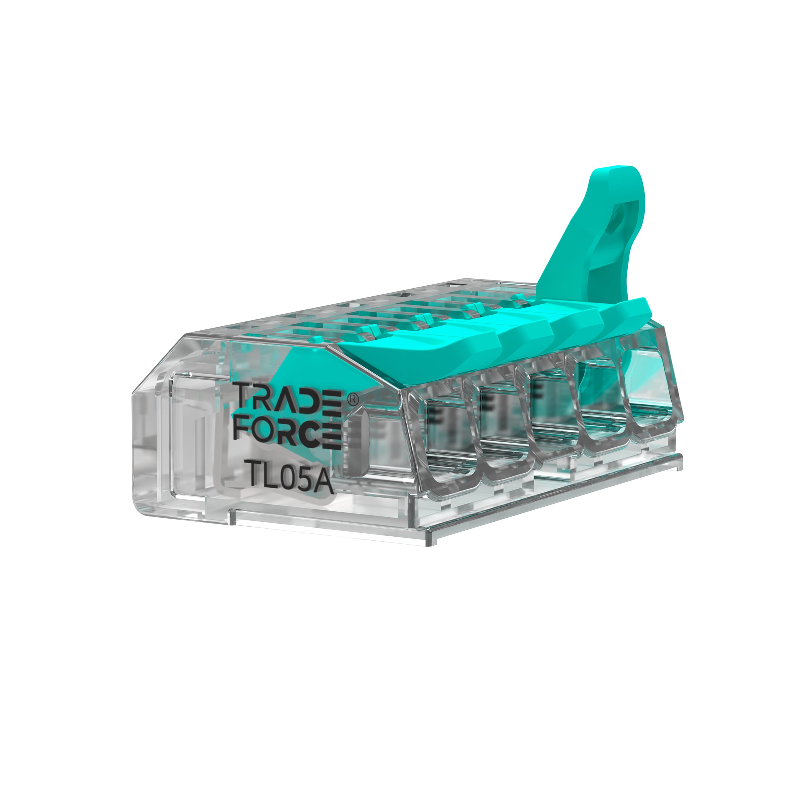 TRADEFORCE - Connettore TL05A a leva 5*0.2~4 mm², per cavo rame, conf. 30 0004460005