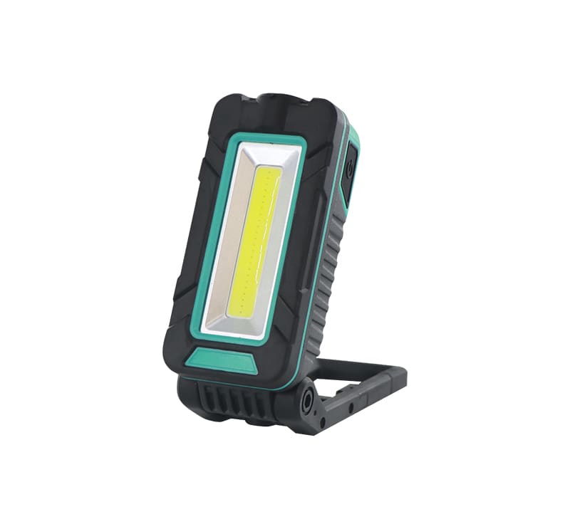 TRADEFORCE - Lampada da lavoro LED portatile 4400mAh batteria Li ricaricabile 1100lm 6000-7000K IPX4