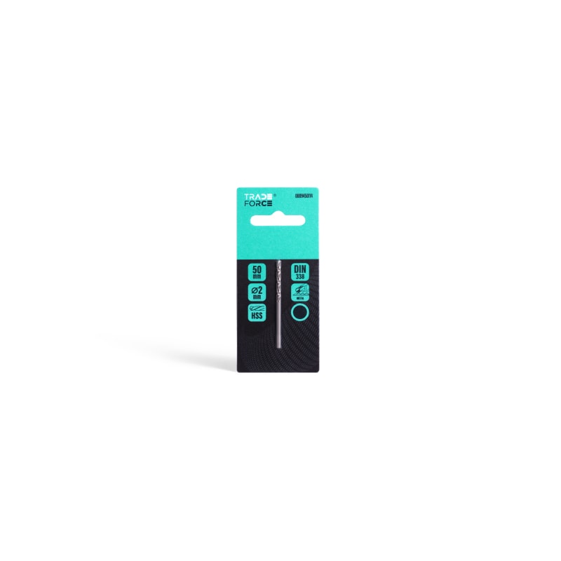 TRADEFORCE - Punta per metallo hss 2 mm