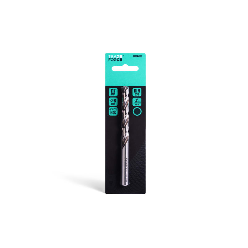 TRADEFORCE - Punta per metallo hss 8 mm
