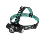 TRADEFORCE - Lampada frontale 2000lm, 3.7V, 4000mAh, batteria ricaricabile, IPX4, scocca in alluminio 0009870005