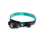 TRADEFORCE - Faro led da testa rimovibile con elastico 550 lumens 80 m t 3,7 volts ricaricabile ipx