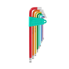 TRADEFORCE - Set 9 brugole testa sferica da 1,5 mm a 9 mm con base in plastica 0022100003