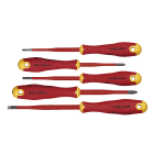 TRADEFORCE - Set di 5 cacciaviti isolati PZ/Taglio (Slotted)
