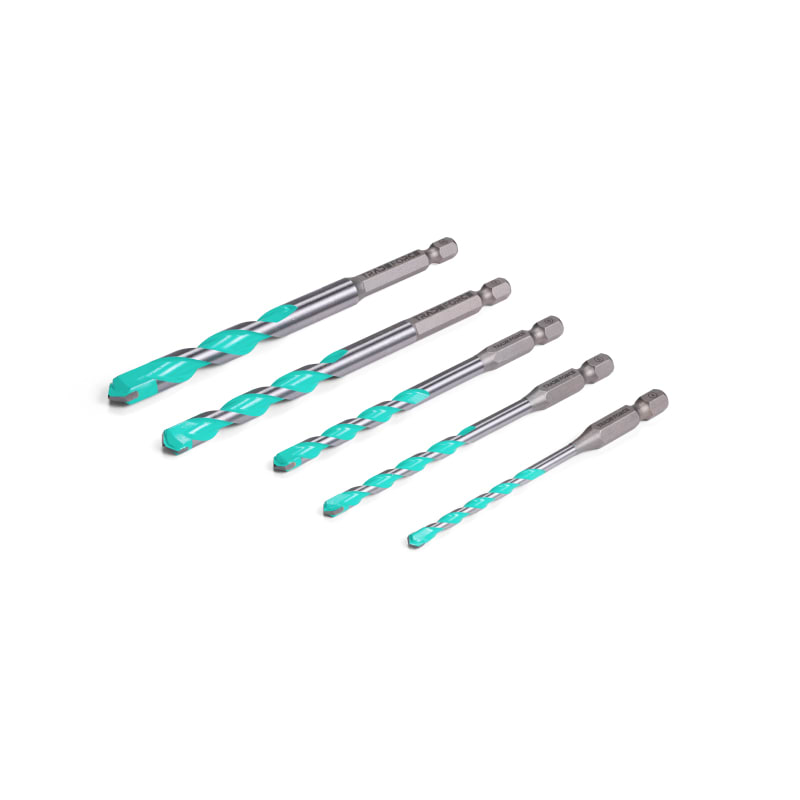 TRADEFORCE - Kit 5 punte attacco esagonale multimateriale 4 5 6 8 10