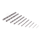 TRADEFORCE - Punte da trapano in acciaio per metallo in hss attacco cilindrico 1 2 3 4 5 6 7 8 9 10 0118420009