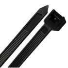 TRADEFORCE - Fascetta industriale resistente UV, 760*9mm, nero, interno/esterno, 100 pz