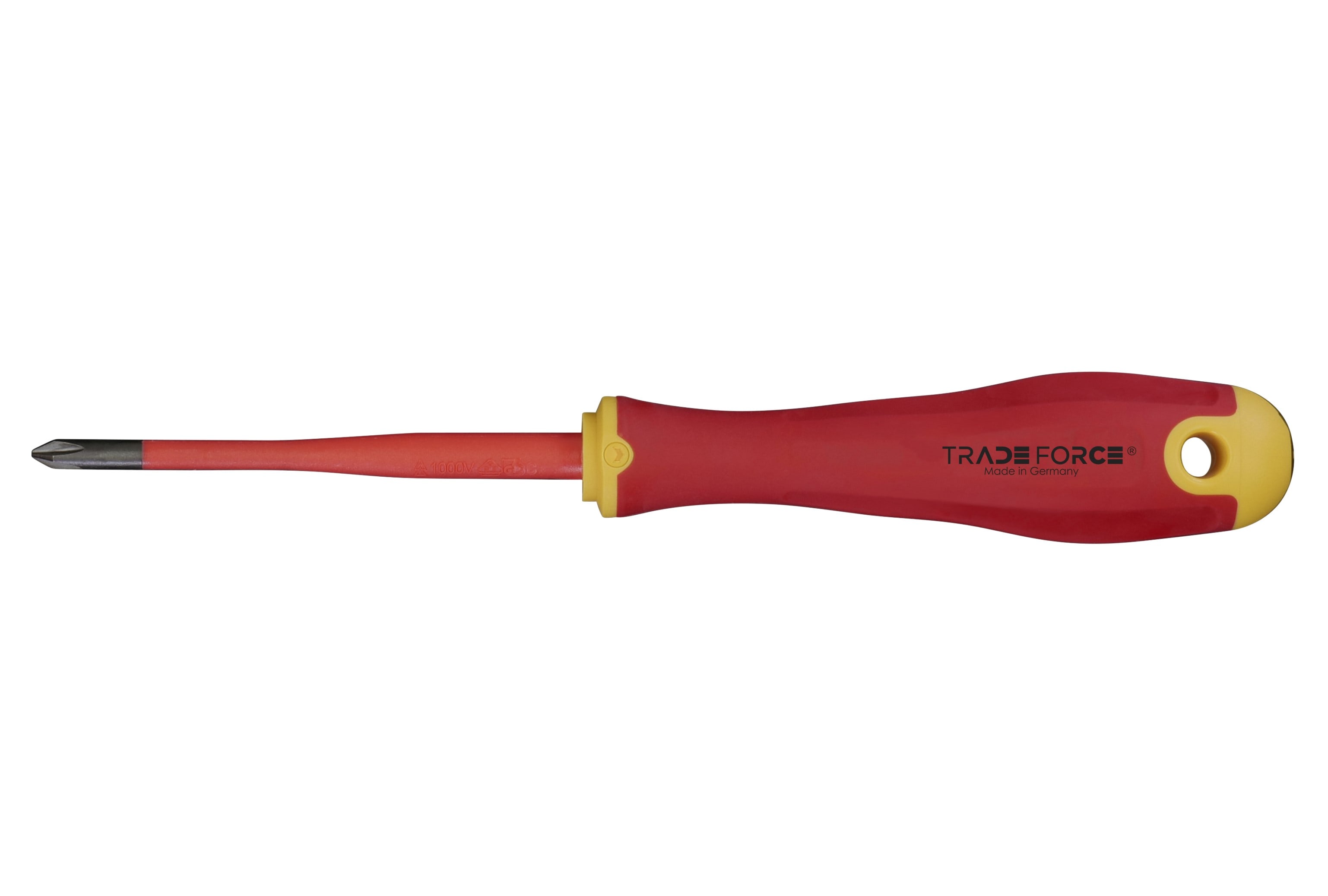 TRADEFORCE - Cacciavite a stella (Phillips) con isolamento a iniezione, design E-slim, PH1x80mm.