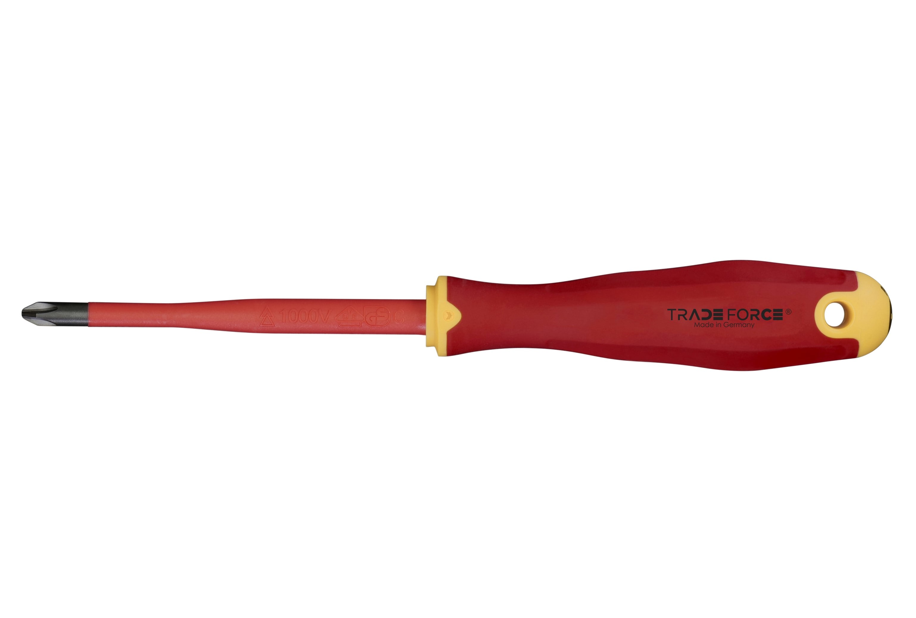 TRADEFORCE - Cacciavite a stella (Phillips) con isolamento a iniezione, design E-slim, PH2x100mm.