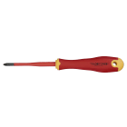 TRADEFORCE - Cacciavite Pozidriv con isolamento a iniezione, design E-slim, PZ1x80mm.