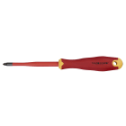 TRADEFORCE - Cacciavite isolato Pozidriv PZ2x100 mm – Serie E-slim con isolamento integrale