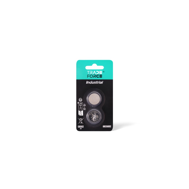 TRADEFORCE - Batteria al litio cr2032 3v a bottone 2 pezzi