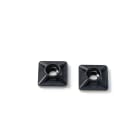 TRADEFORCE - Basetta adesiva per fascette 20x20 nera 100 pezzi