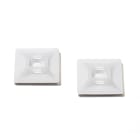 TRADEFORCE - Basetta adesiVa per fascette 28x28 naturale 100 pezzi