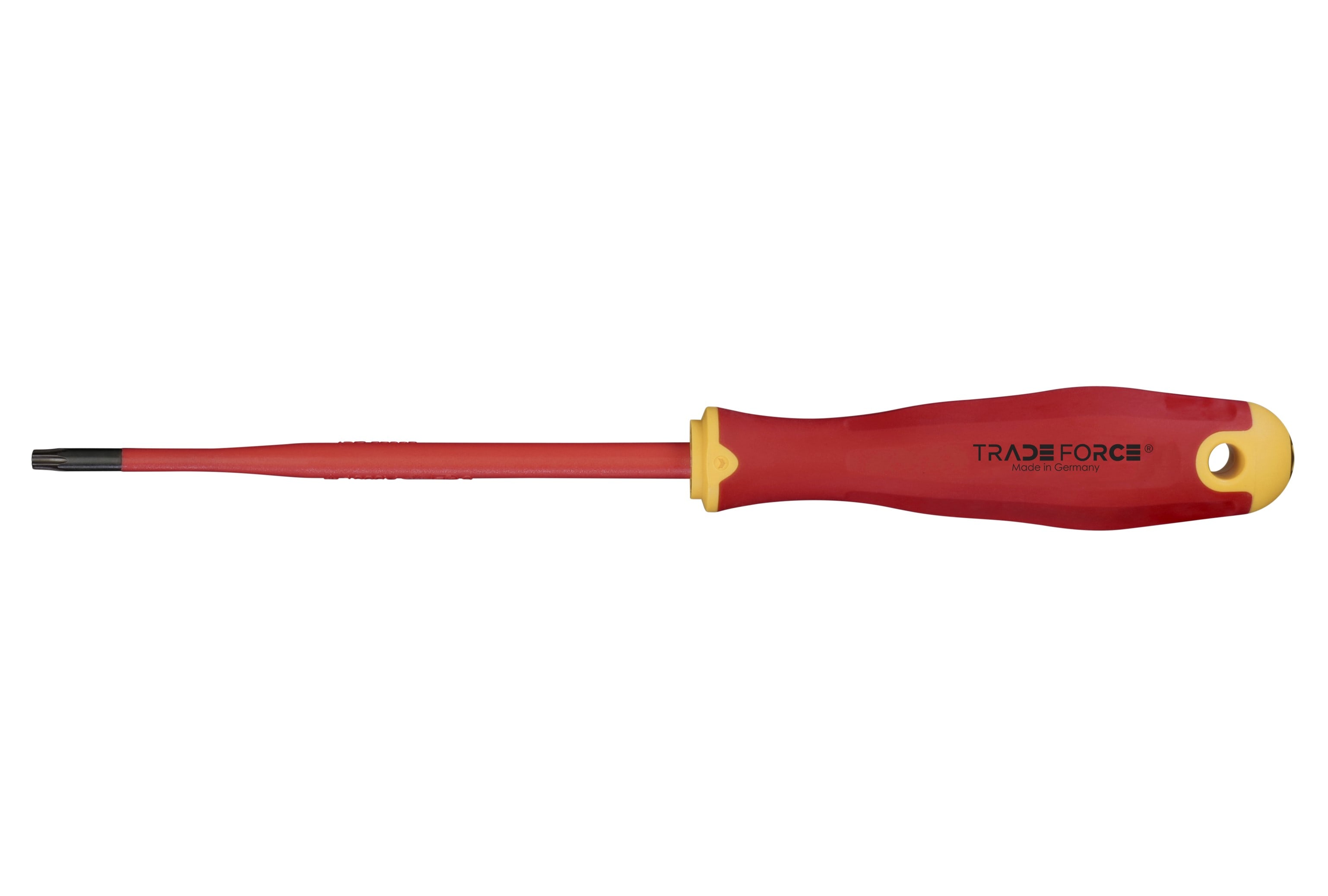 TRADEFORCE - Cacciavite isolato con punta Torx T20, lunghezza 125 mm – Design sottile E-slim con isolamento iniettato