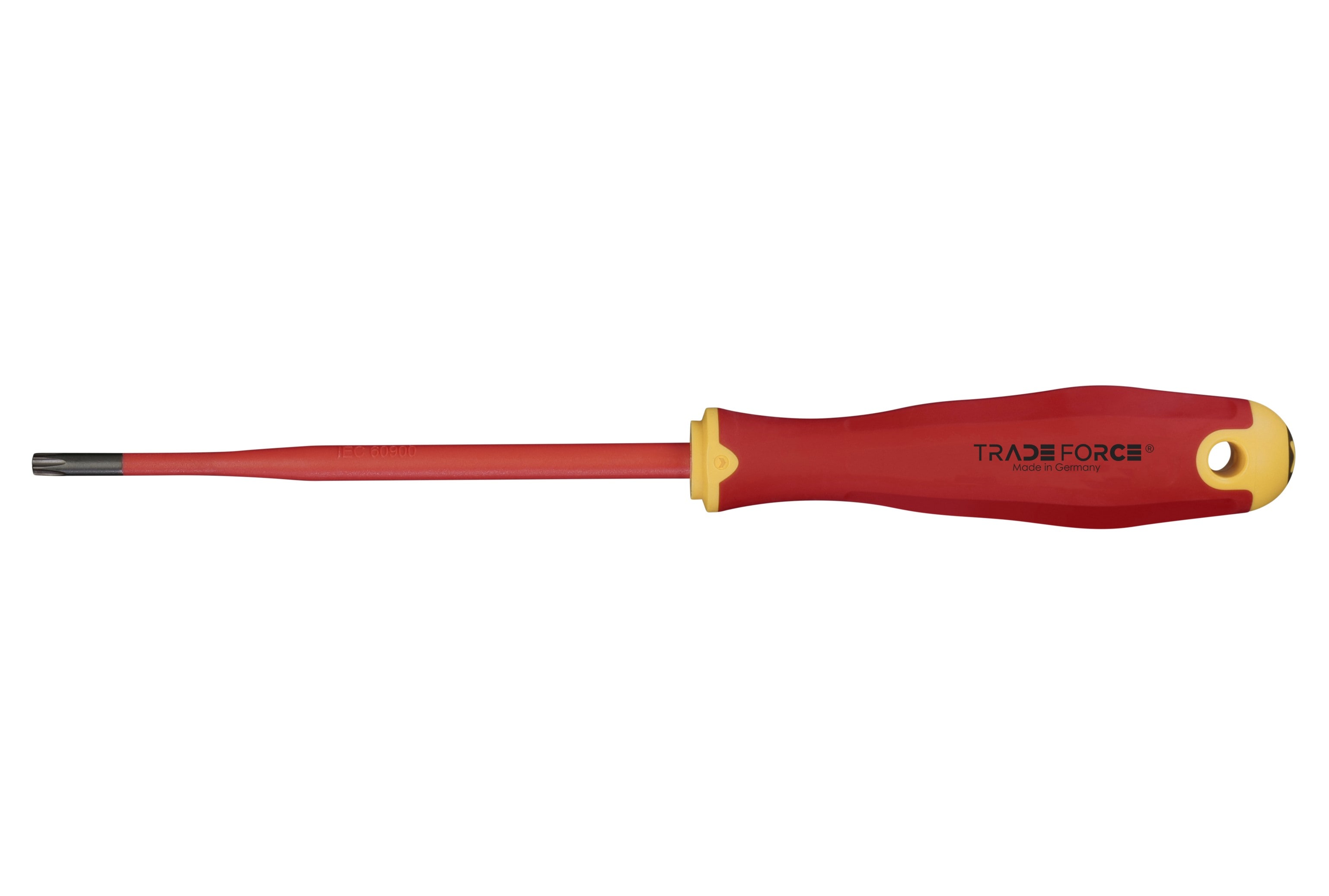 TRADEFORCE - Cacciavite isolato con punta Torx T25, lunghezza 125 mm – Design sottile E-slim con isolamento iniettato