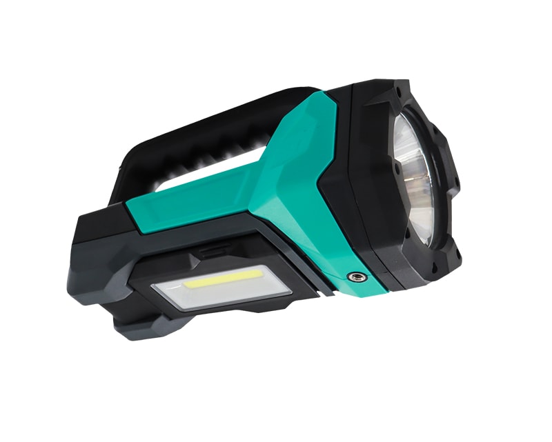 TRADEFORCE - Lampada da lavoro portatile, 1000lm, 3.65V, 8000mAh, batteria ricaricabile, IP54, scocca ABS+PC