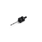 TRADEFORCE - Porta sega a tazza. Adatto per seghe a tazza da 32 a 210 mm, Include punta di centraggio in HSS, Codolo esagonale da 11 mm.s