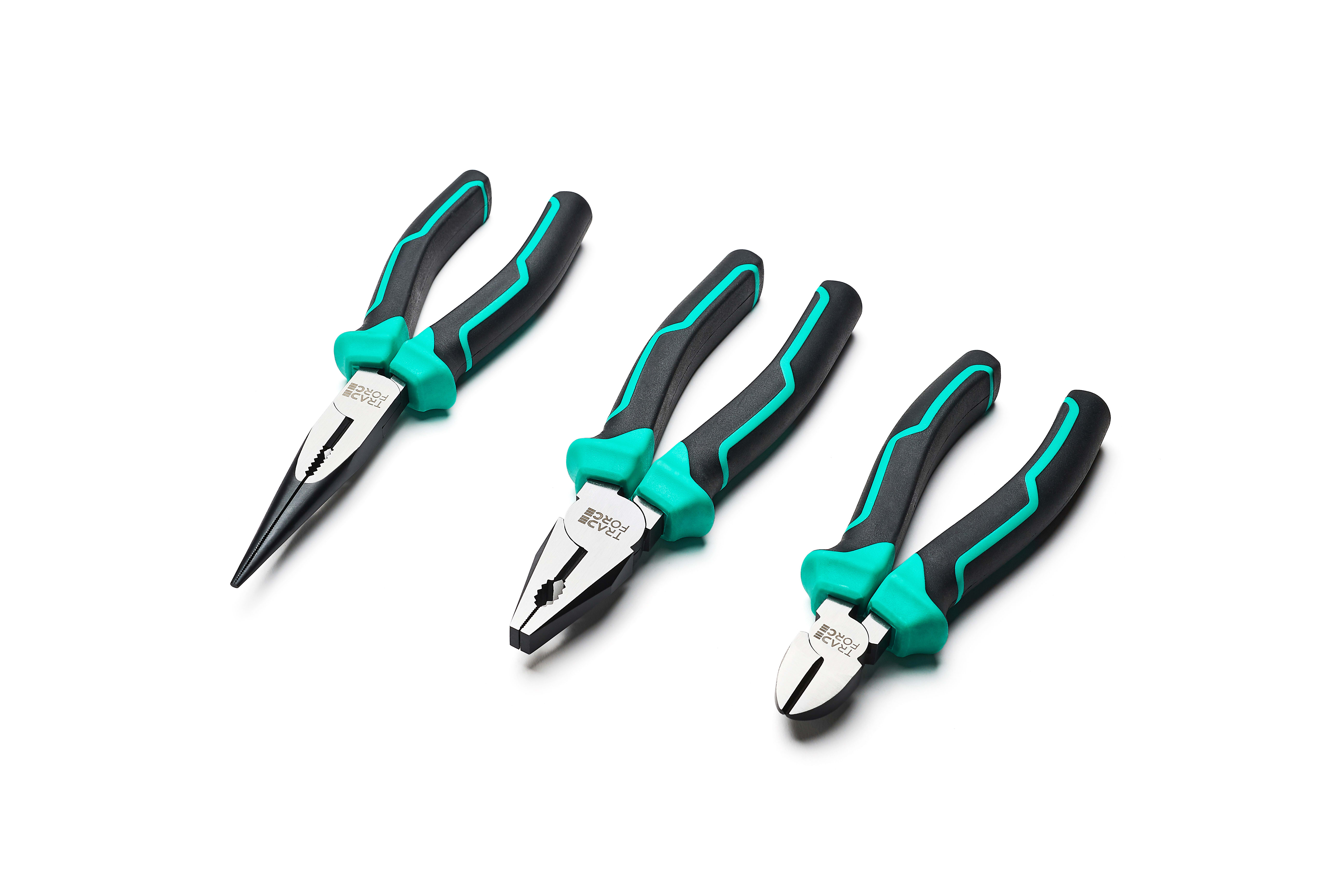 TRADEFORCE - Set 3 pinze impugnatura bimateriale