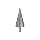 TRADEFORCE - Punta conica a gradino 04 39 mm 5% cobalto per alluminio ottone rame plastica acciaio e legno