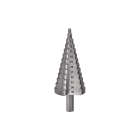 TRADEFORCE - Punta conica a gradino 04 39 mm 5% cobalto per alluminio ottone rame plastica acciaio e legno