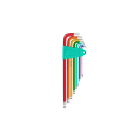 TRADEFORCE - Set 9 brugole testa sferica da 1,5 mm a 9 mm con base in plastica