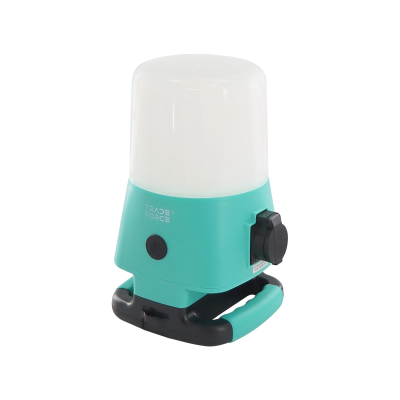 TRADEFORCE - Lampada da terra e da cavalletto 40w 230 volts 4300 lumens ip54 ik08 con schuko da utensile