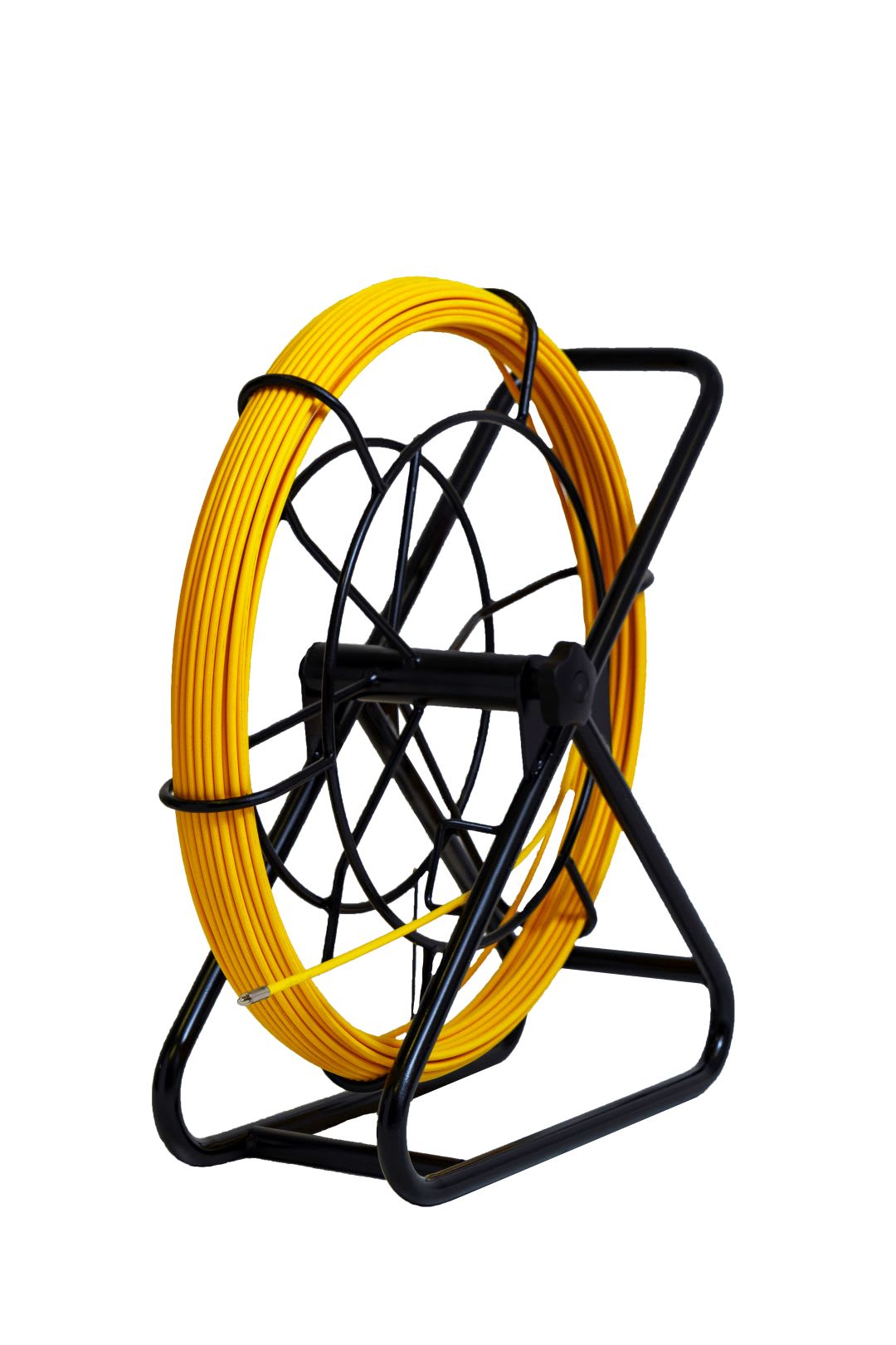 TRADEFORCE - Sonda in fibra di vetro, Lunghezza 50m, Diametro 6mm, Giallo, Dispenser Fisso