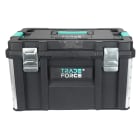 TRADEFORCE - Forcebox - Box per attrezzi in plastica impilabile e interbloccante, taglia M