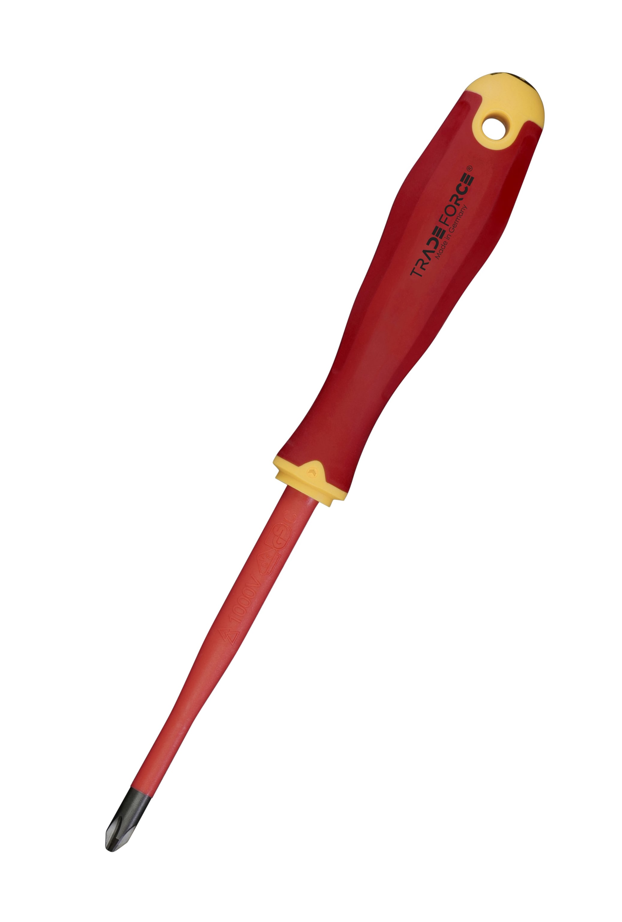 TRADEFORCE - Cacciavite a stella (Phillips) con isolamento a iniezione, design E-slim, PH2x100mm.