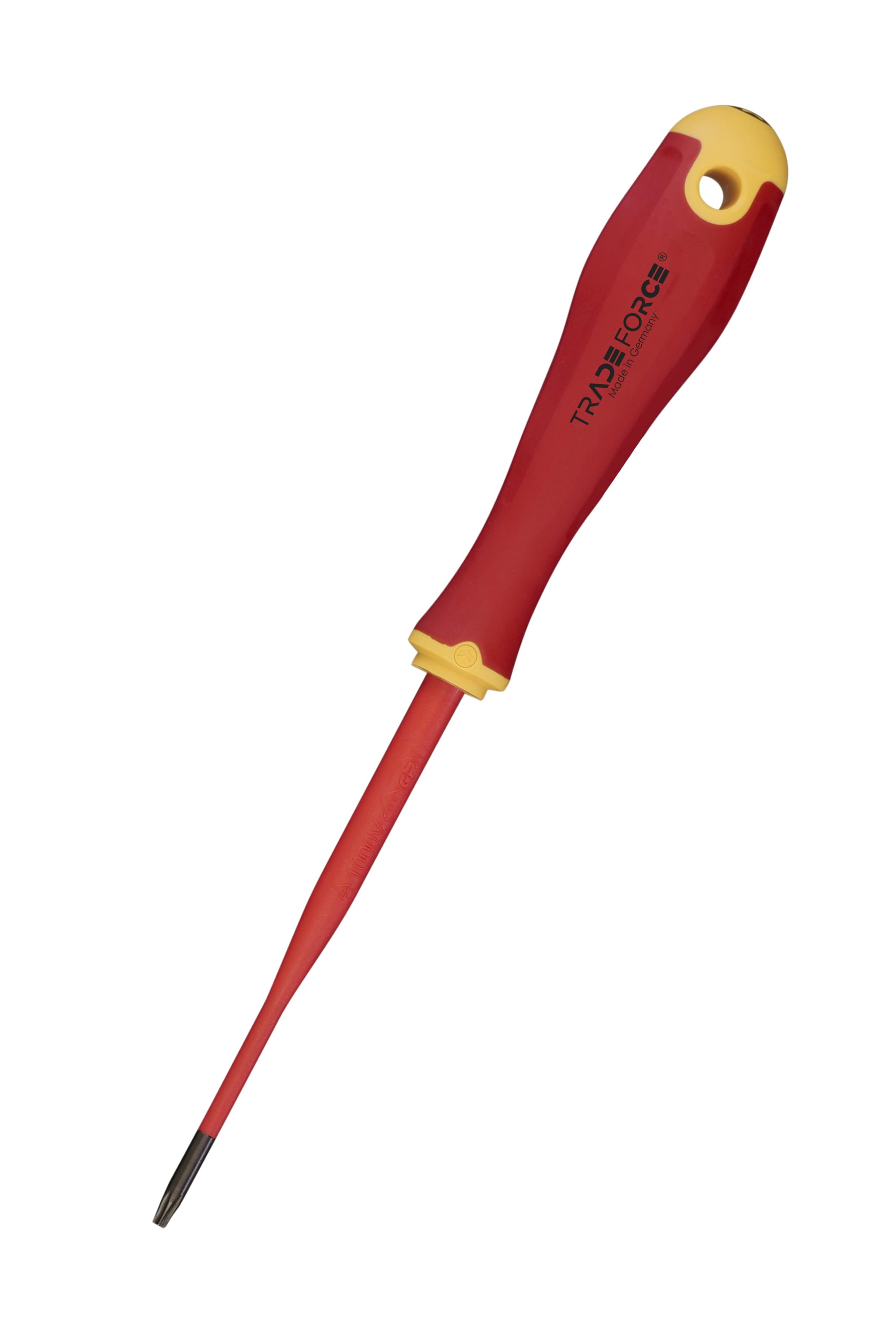 TRADEFORCE - Cacciavite isolato con punta Torx T10, lunghezza 100 mm – Design sottile E-slim con isolamento iniettato