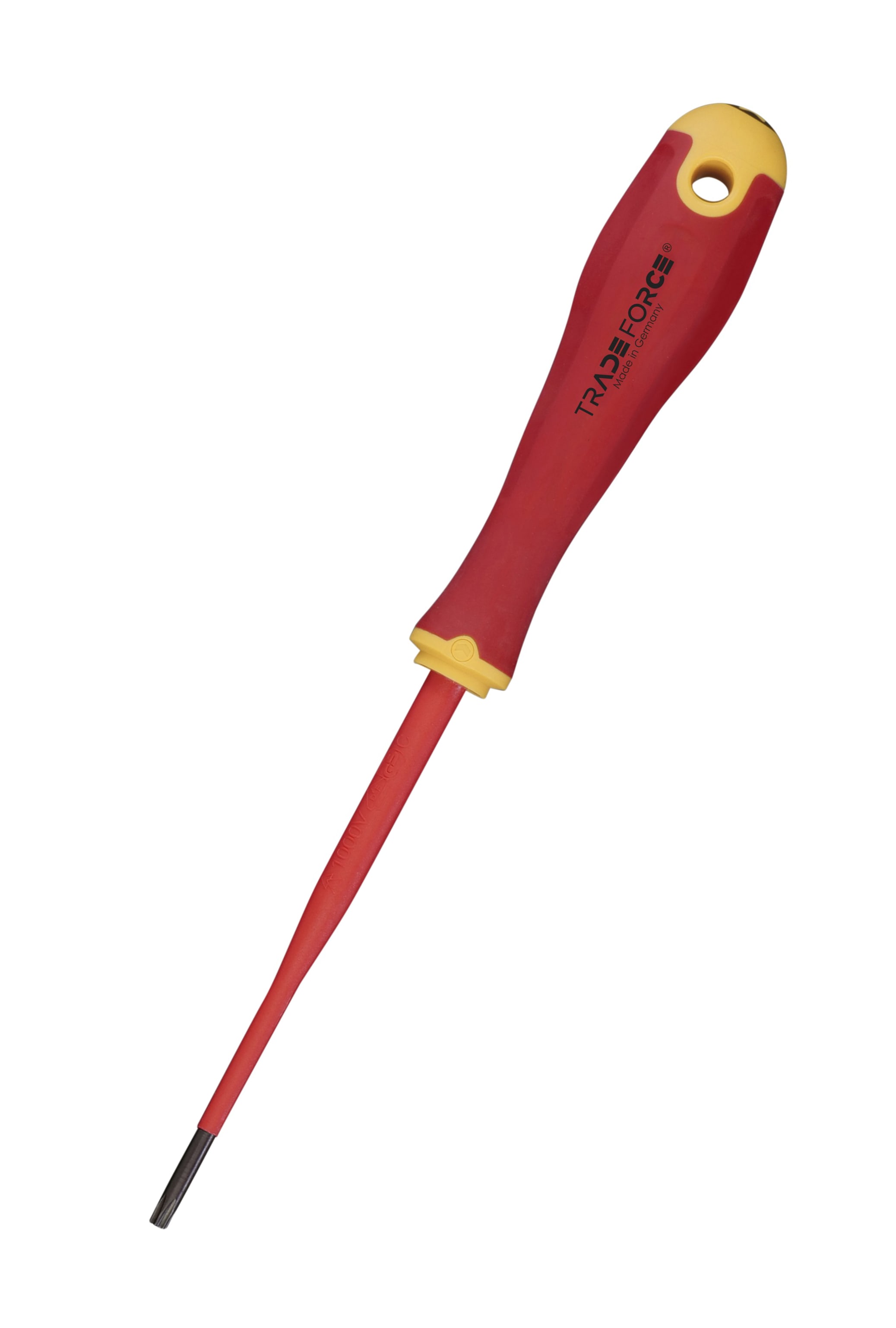 TRADEFORCE - Cacciavite isolato con punta Torx T15, lunghezza 100 mm – Design sottile E-slim con isolamento iniettato