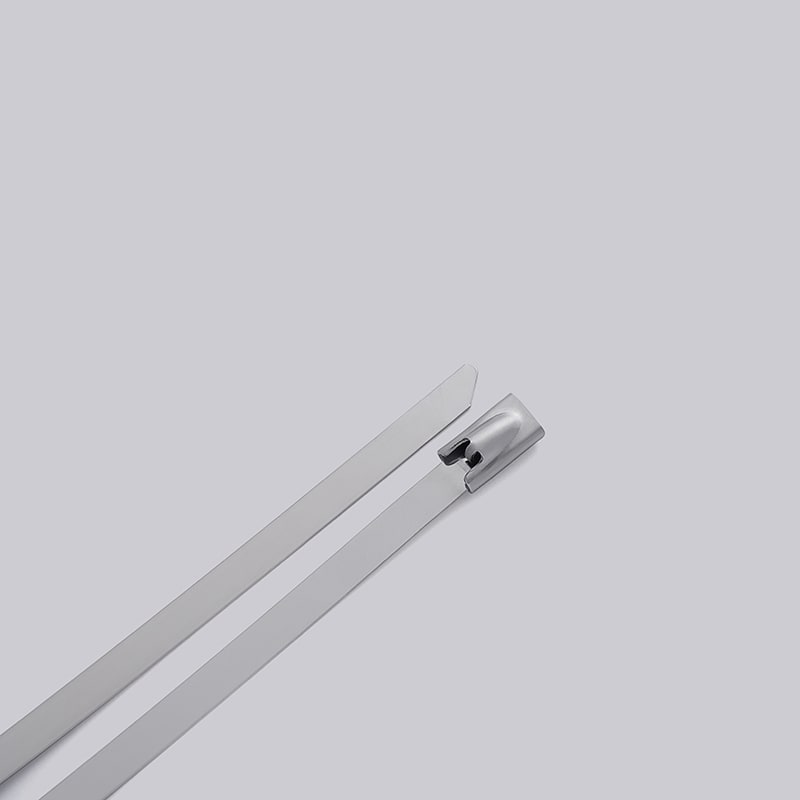 TRADEFORCE - Fascetta industriale in acciaio inox 304, 360*7.9mm, argento, interno/esterno, 100 pz