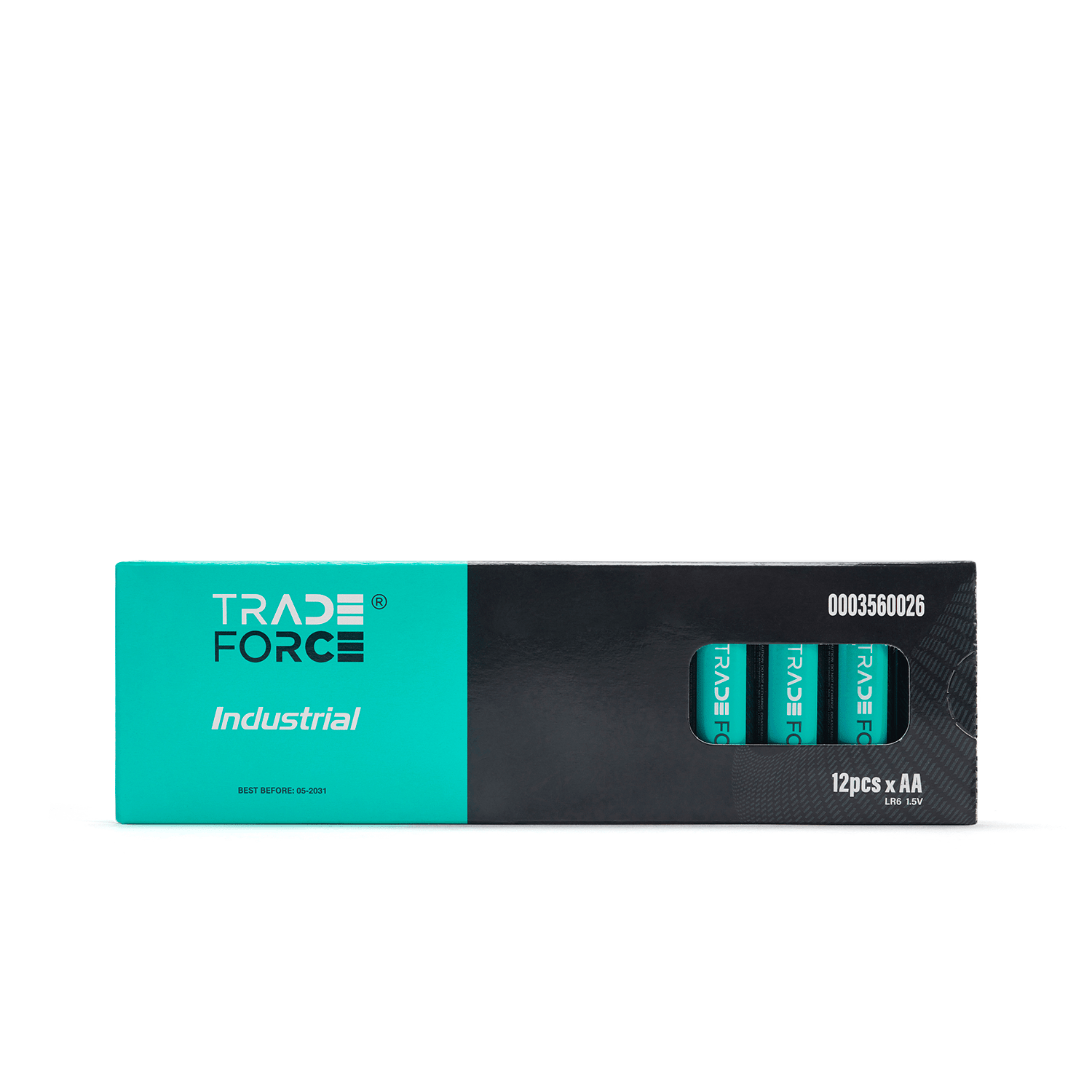 TRADEFORCE - Batteria lr6 aa 1,5 v 2980 mah 12 pezzi