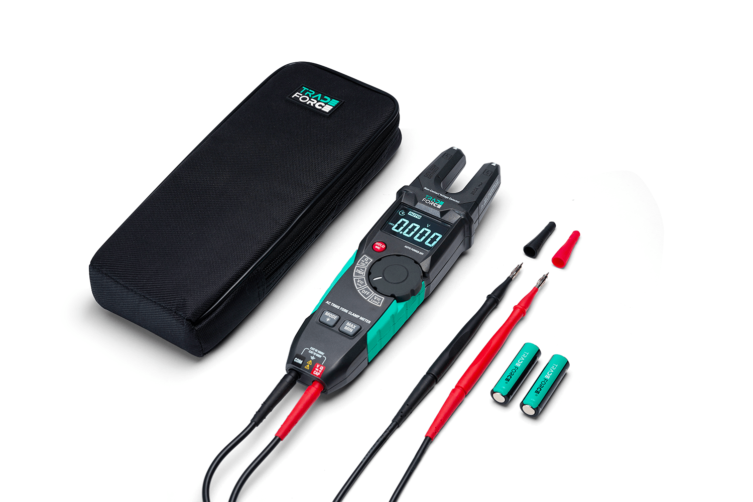 TRADEFORCE - Misuratore di continuita digitale 100a catiii 600 v 1000 volts rms ip40 con custodia
