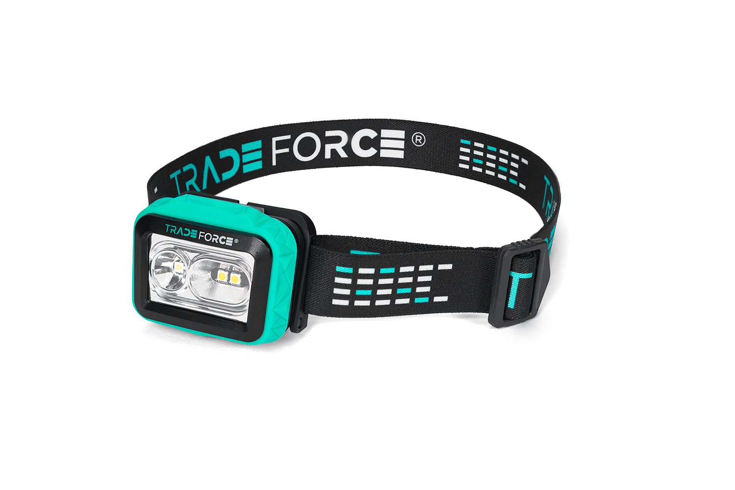 TRADEFORCE - Faro led da testa con elastico 270 lumens 90 m t 3 x aaa