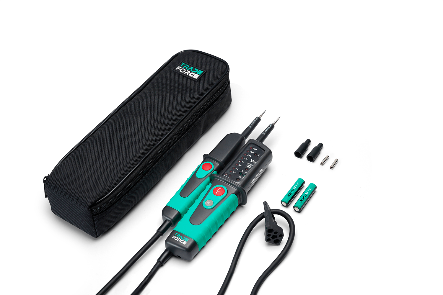 TRADEFORCE - Tester tensione polaritita continuita 12 volts 690 volts cat iii ip 64