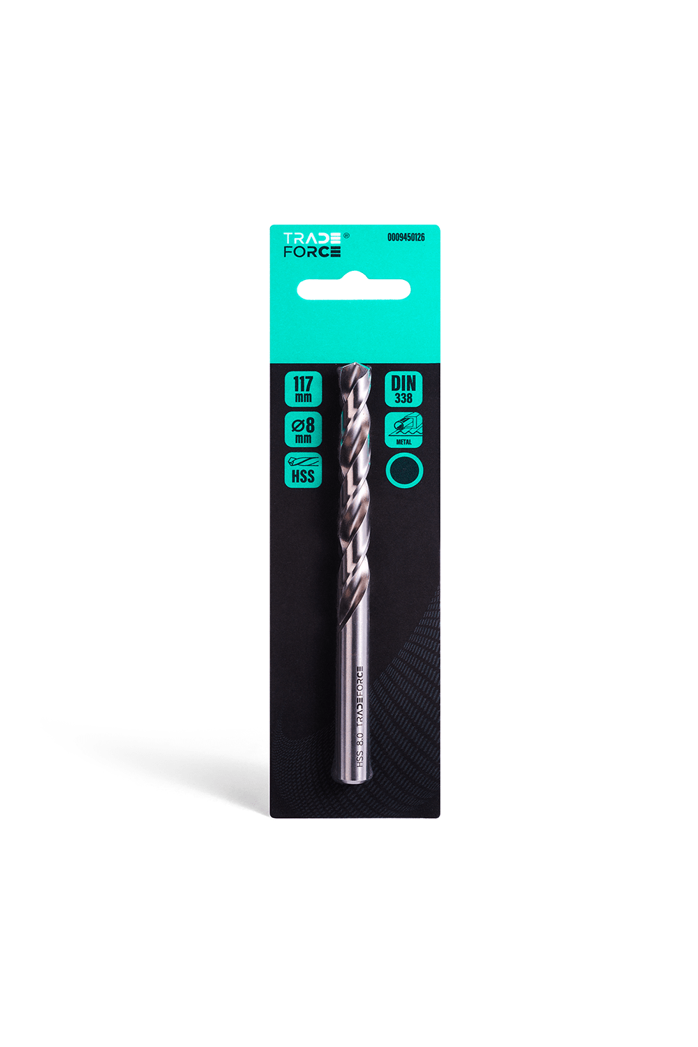 TRADEFORCE - Punta per metallo hss 8 mm